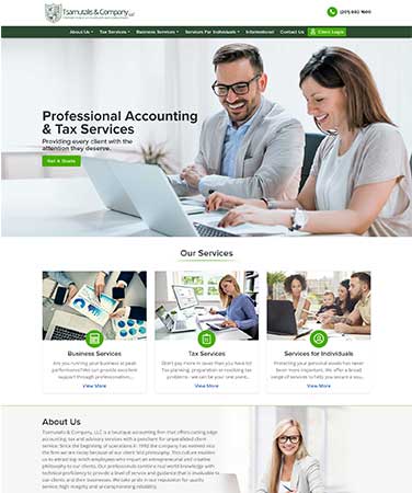 Accountant Website Desktop
