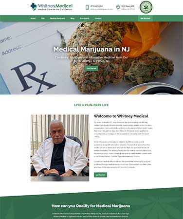 Whitney Medical NJ Website