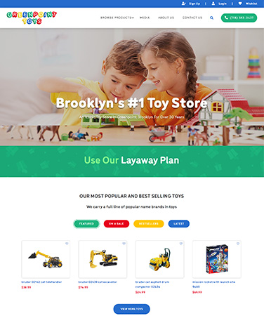 GreenPoint Toys website