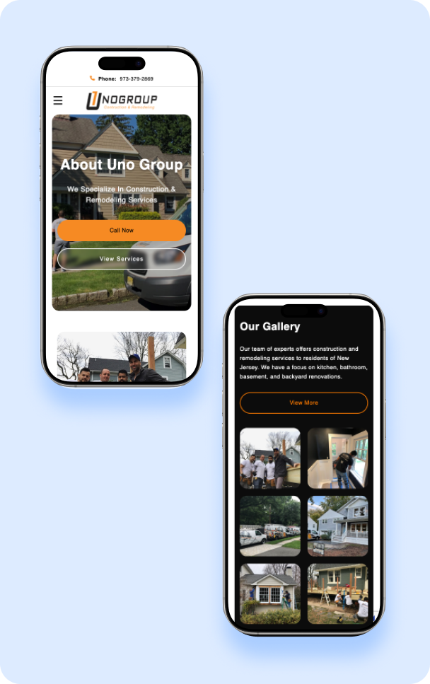 Uno group mobile view Uno group mobile view